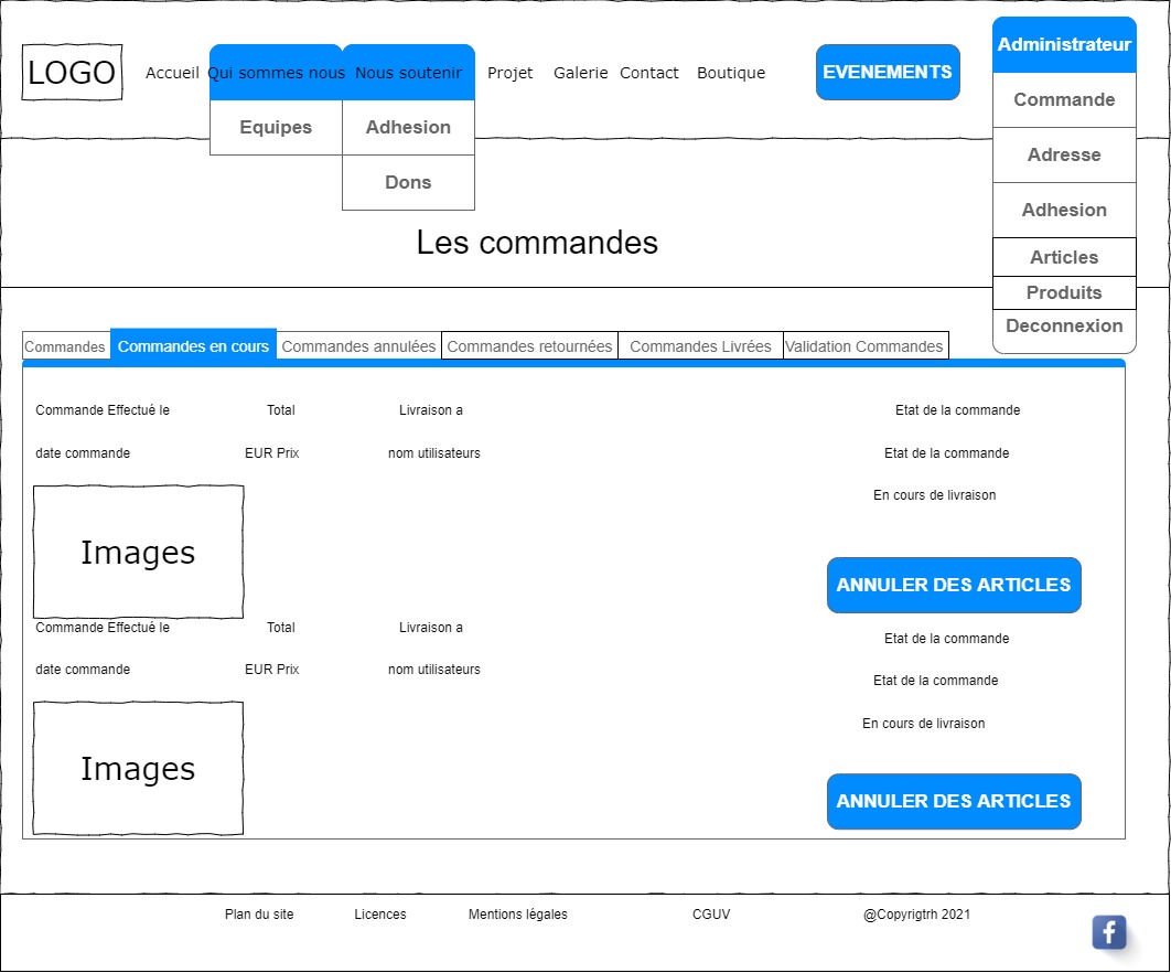 maquette site too cooleur-Page Dashboard administrateur_commande_en_cours